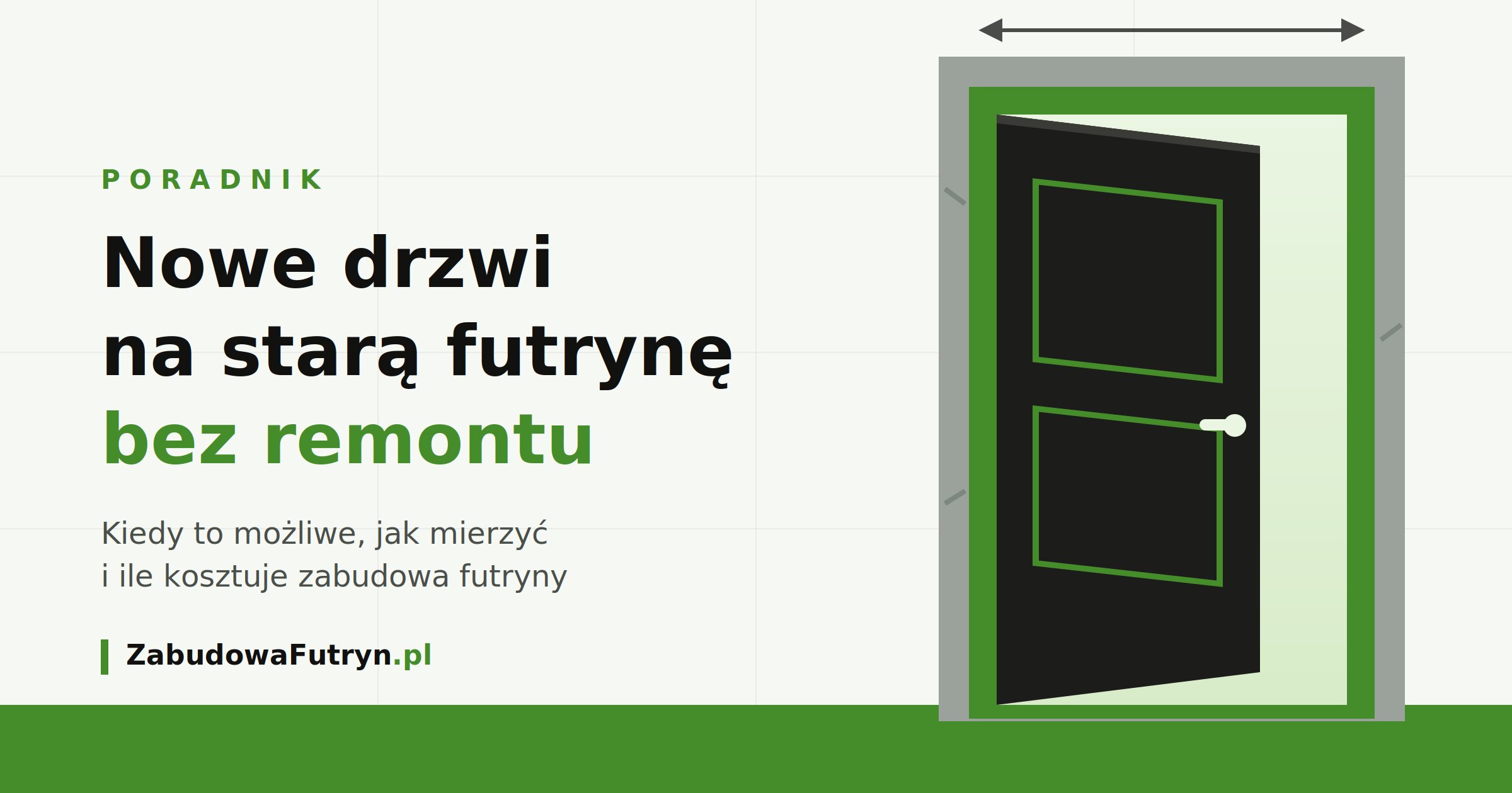 Czy można zamontować nowe drzwi na starą futrynę bez remontu?